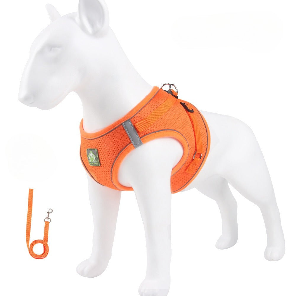 Reflective Mesh Harness & Leash Set