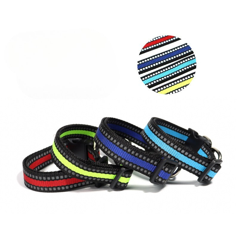 Reflective Nylon Dog Collar