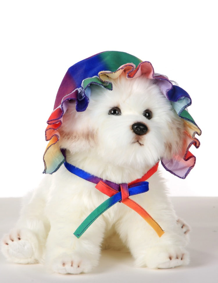 Lace Trim Dog Hat