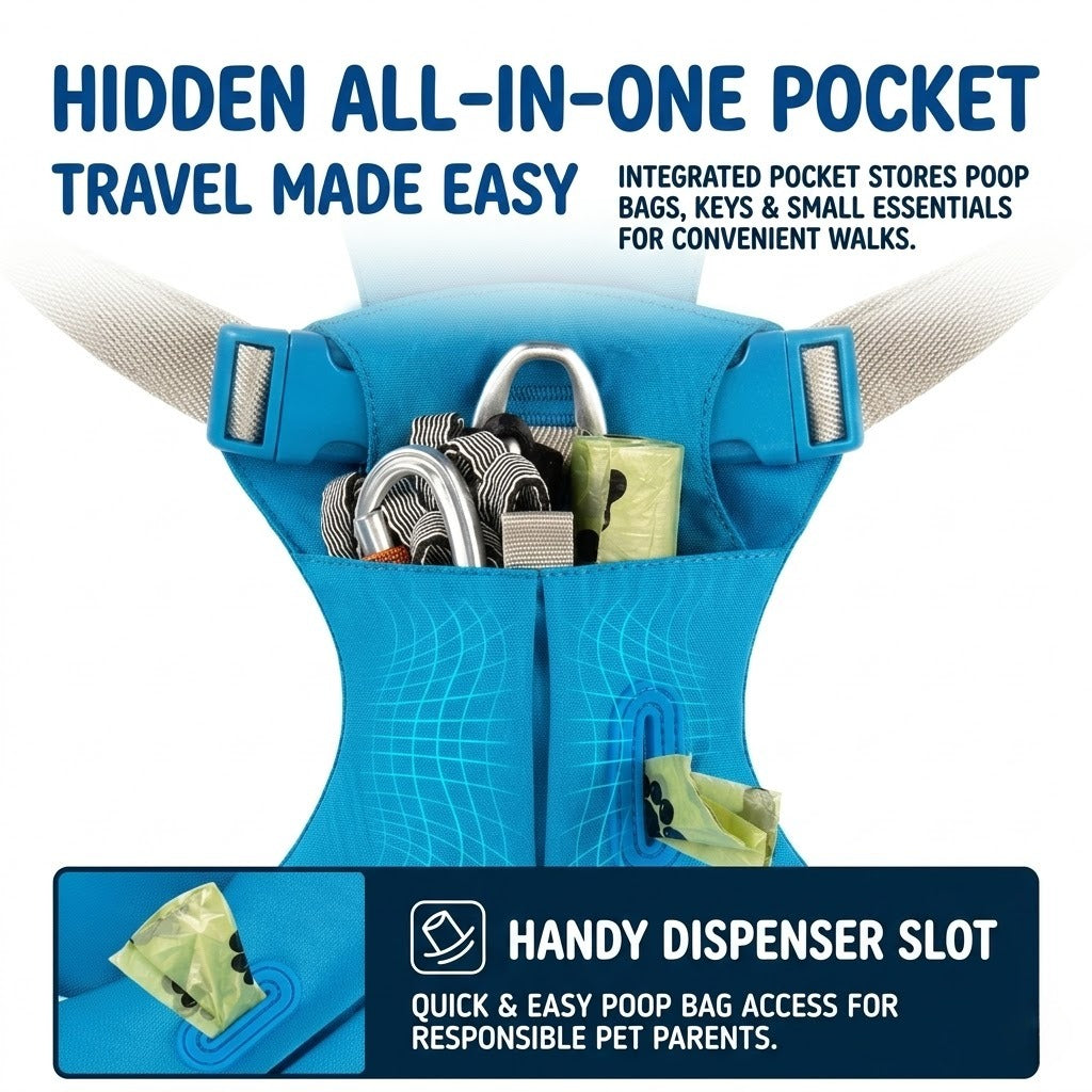 Hidden Pocket Harness & Leash Set
