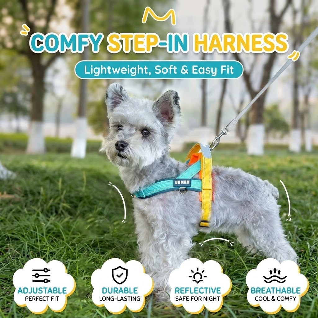 T-Shaped Anti-Pull Reflective Dog Harness