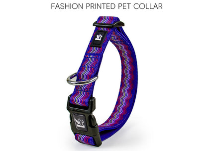 Patterned Soft Lined Dog Collar