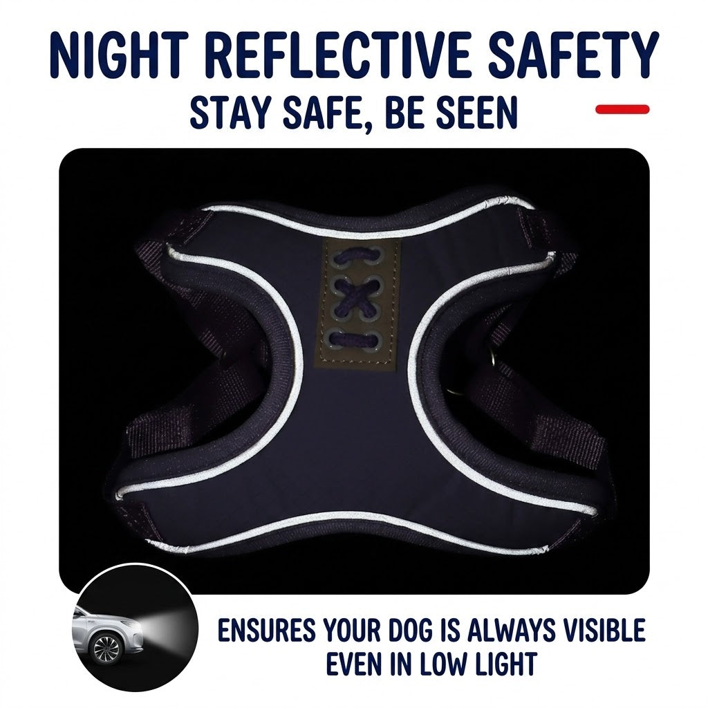 Reflective Mesh Harness & Leash Set