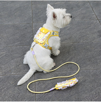 Ruffle Backpack Harness & Leash Set