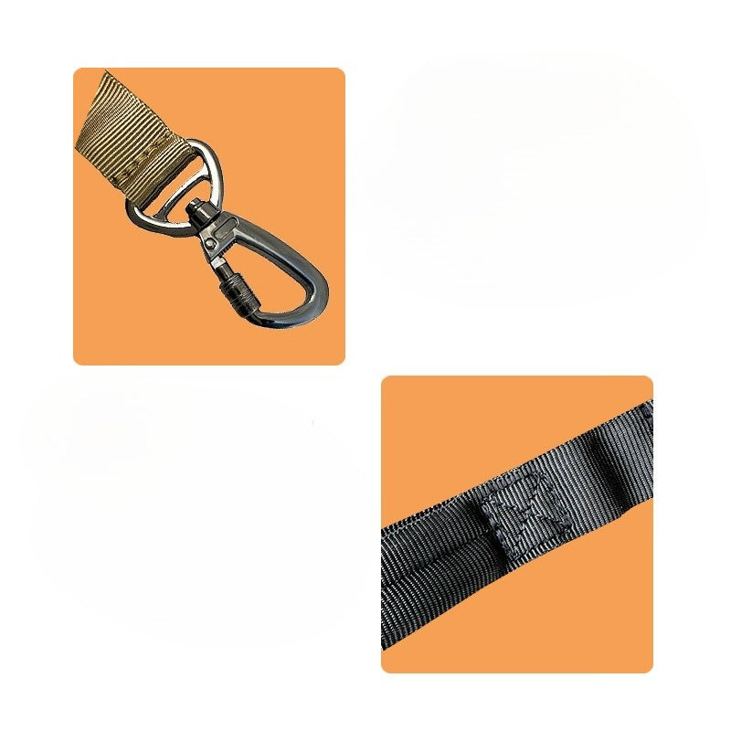 Tactical Elastic Dog Leash for Dogs – Black