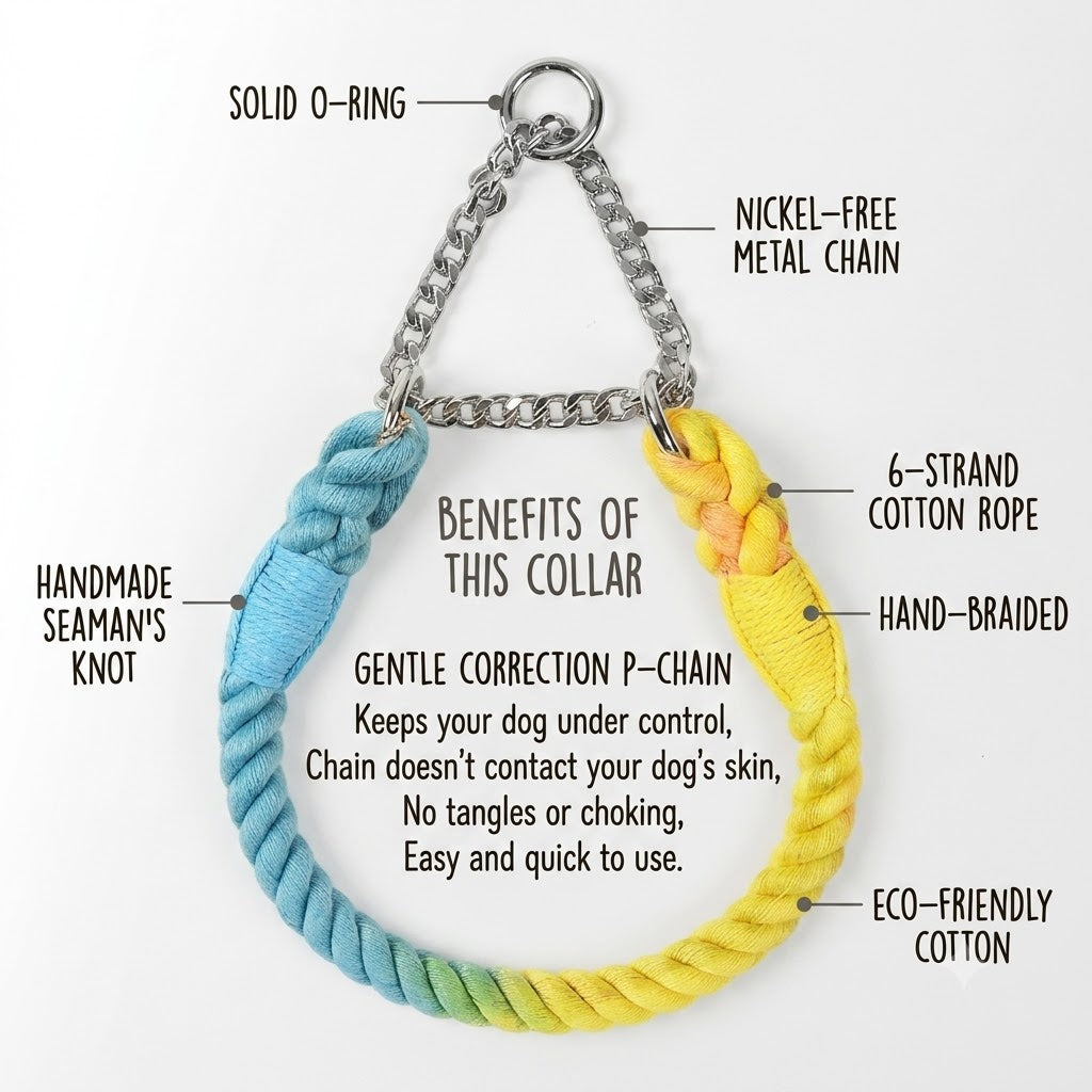 Braided Rope Collar & Leash Set