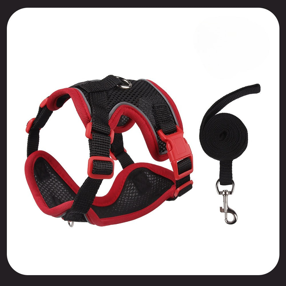 Reflective Mesh Harness & Leash Set
