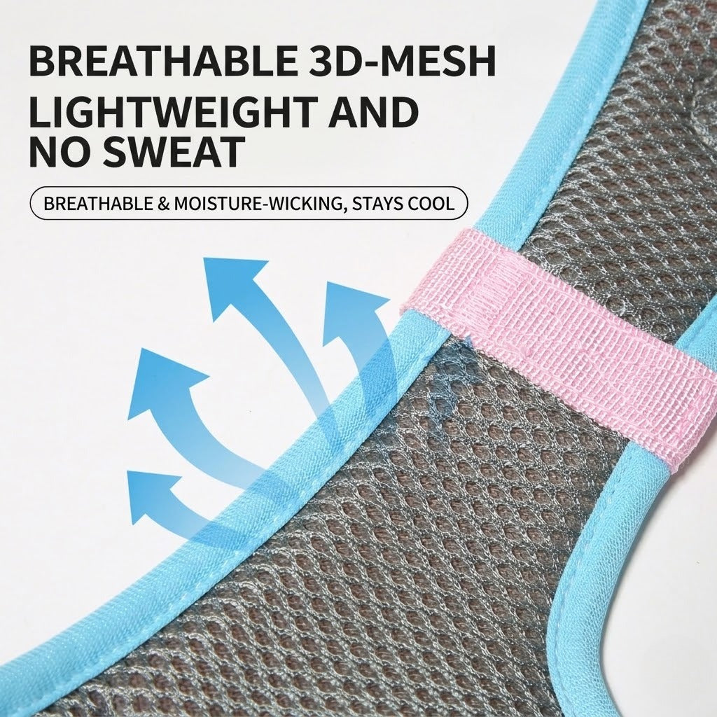 Reflective Saddle Harness & Leash Set
