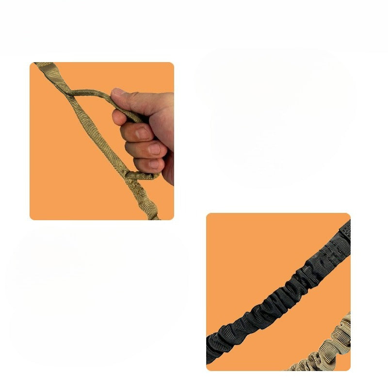 Tactical Elastic Dog Leash for Dogs – Black