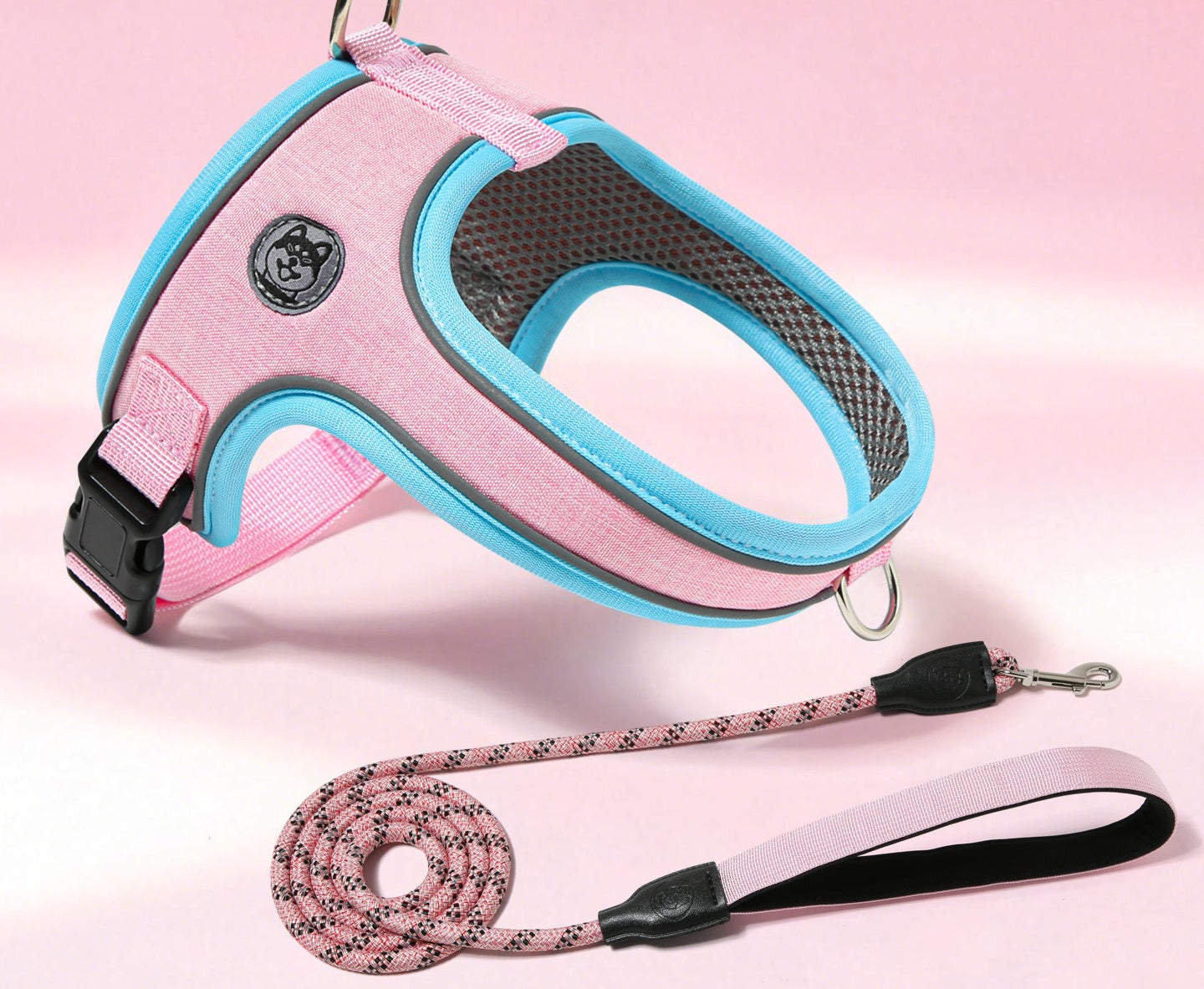 Reflective Saddle Harness & Leash Set