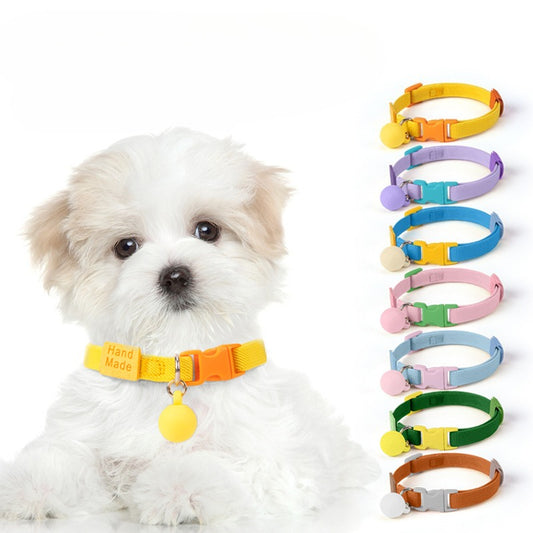 Elastic Adjustable Dog Collar for Dogs – Yellow