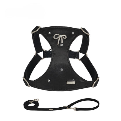 Pearl Bowknot Harness & Leash Set