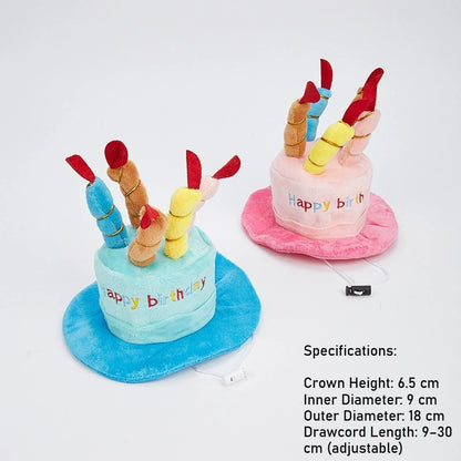 Plush Cake Dog Birthday Accessory