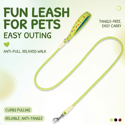 Polka Dot Rope Dog Leash