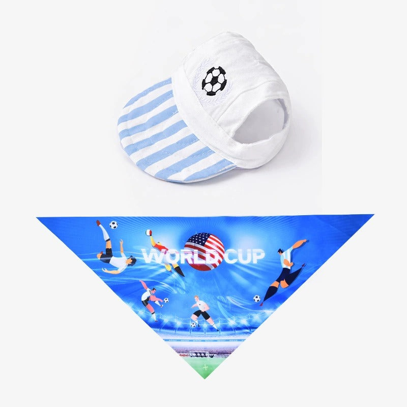 Soccer Fan Dog Hat