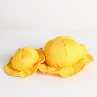 Plaid Sun Protection Dog Hat