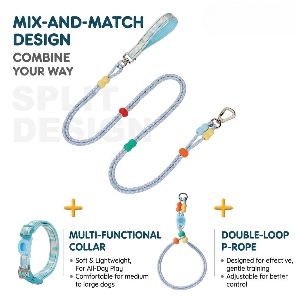 Braided Reflective Collar & Leash Set